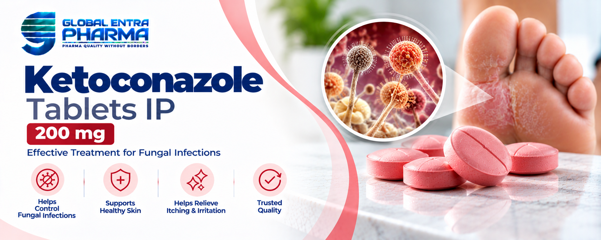 Ketoconazole Tablets IP 200 mg Manufacturer in India